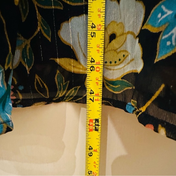 Women’s Ann Taylor Factory Black Floral Halter Neck Midi Dress, Size L, NWT - Picture 8 of 12